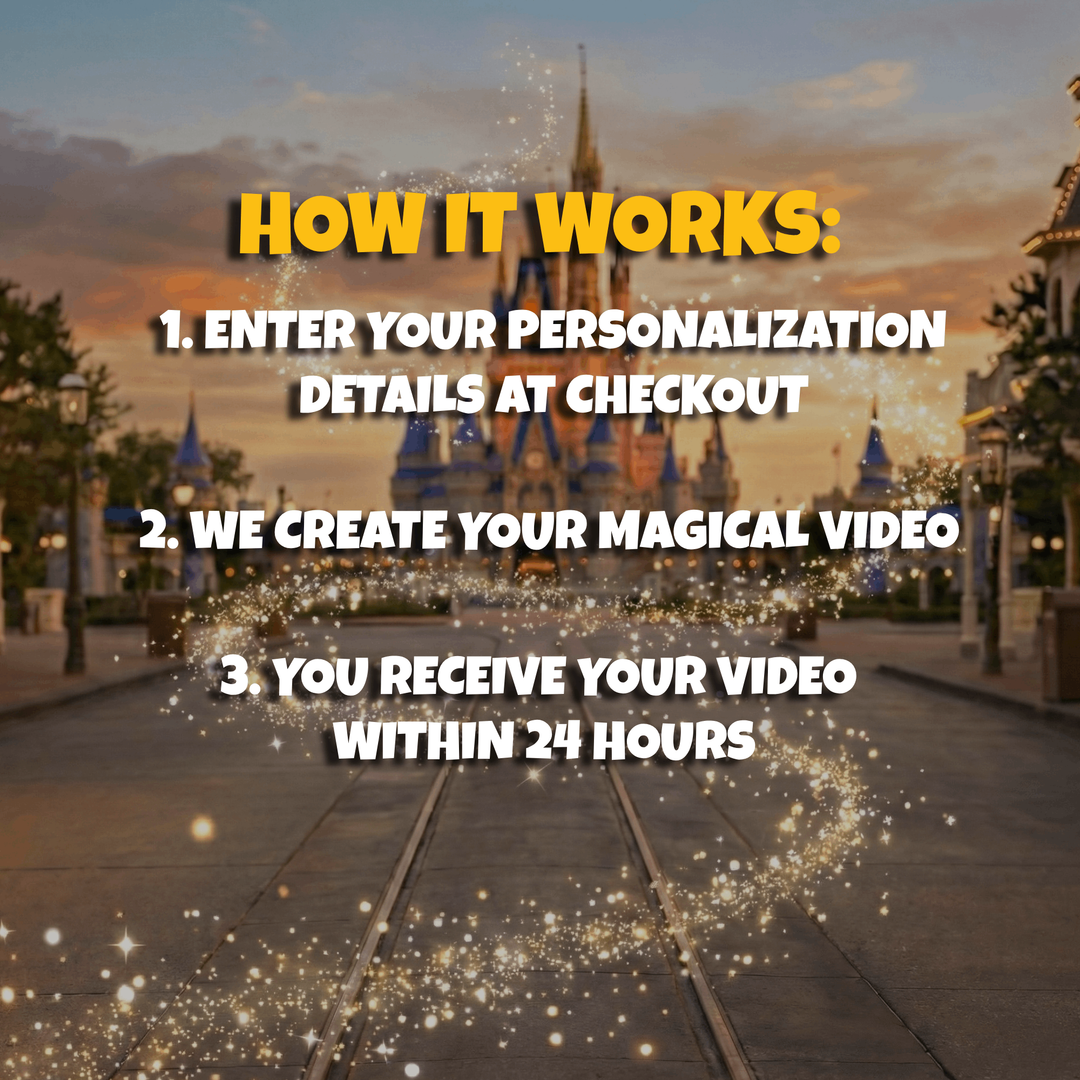 Tokyo Disneyland Vacation Surprise Video - Custom Digital Announcement
