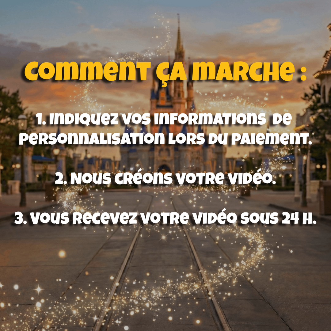 Vidéo Annonce Disney World : Surprise Personnalisée